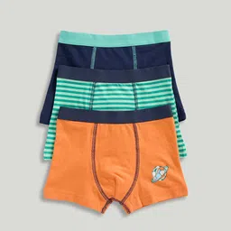 Mothercare Boys Pack Of 3 Printed Trunks LK988-Blue-picture-12