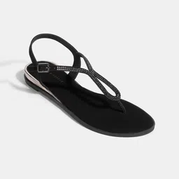LEMON & PEPPER Women Embellished T-Strap Flats image 2