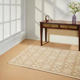 Fabindia Beige & White Nadir Embroidered Dhurries-picture-30