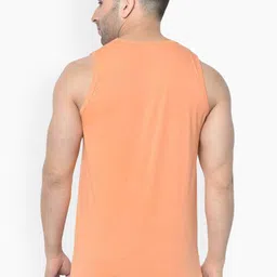 SLOWLORIS 2 Pcs Round Neck Innerwear Vests SL26 COMBO (LOUD BLKPCK) (JUST RUST) image 5