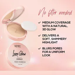 Renee Lumi Glow Highlighting Compact- 9 g - Chiffon Cocoa image 5