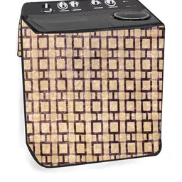 The Furnishing Tree Beige PVC Washing Machine Covers-picture-10