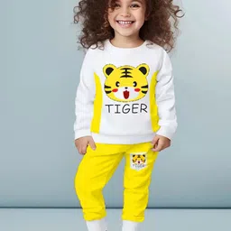 Lofn Boys Printed Round Neck Pure Cotton Sweatshirt With Trousers-picture-14