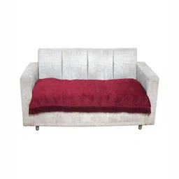 Fashion Throw Maroon Velvet 1 Piece Sofa Cover-picture-18