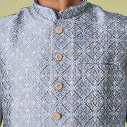 Diwas by Manyavar Men Regular Kurta with Pyjamas image 3