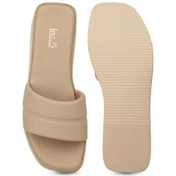 Inc 5 Women Open toe Flatform Heel Mules image 4