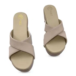 Patriarchy Textured Leather Wedge Sandals image 2