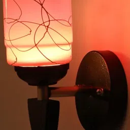 SOMIL Pink Glass Cylinder Wall Lamps-picture-31