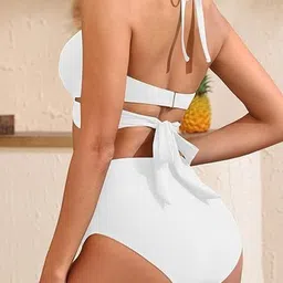 Scarlet Kiss Halter Neck High-Waist Swim Bikini Set image 2