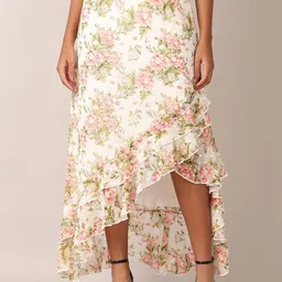 V-Mart Floral Printed Flared Maxi Skirt-picture-16