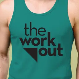 BAESD Printed Scoop Neck Cotton Gym Vest image 3