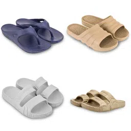 Feel alive Men Pack Of 4 Ultra-Comfortable Lightweight EVA Flip Flops-picture-33