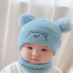 ketkar Unisex Kids Woollen Beanie image 2