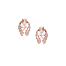 C KRISHNIAH CHETTY JEWELLERS PVT LTD 18KT Gold Geometric Silhouette Stud Earrings - 3.53 g-picture-25