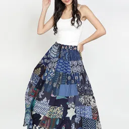 Billion Printed Flared Midi Skirt image 5