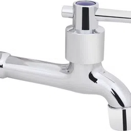 bathonix Stainless Steel Tarim Long Body Bib Tap with Wall Flange (Repairable Brass Disc Fittings) - Pack of 1 Bib Tap Faucet image 1