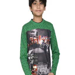NAUGHTEEZ Boys Graphic Printed Round Neck Cotton T-shirt-picture-10