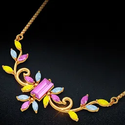 Joyalukkas Women 22 Kt Gold Blooming Radiance Gold Necklace 6.85 gm-image-7