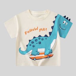 LULU & SKY Boys Typography Printed Applique Boxy T-shirt-picture-11