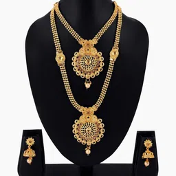 Women Click Stone studded Jewellery Set-picture-38