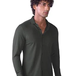 Hektor Self Design Spread Collar Comfort Shirt image 4