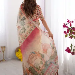 ALMAARI FASHION Ethnic Motifs Pure Cotton Banarasi Saree image 5