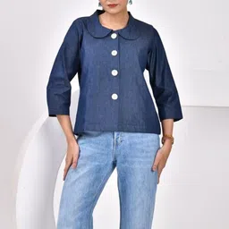 SIDDHO HUM Women Lightweight Crop Outdoor Denim Jacket-picture-38