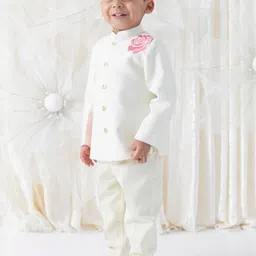 Tiber Taber Boys Gul E Gulab Bandhgala Set image 2