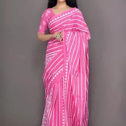 Craft Musium Leheriya Pure Cotton Saree-picture-3