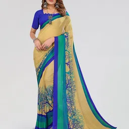 Moda Rapido Floral Poly Georgette Saree-picture-42