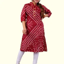 PARTH SY FASHION Women Red Blended A-Line Kurtas-picture-37