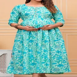 MAINA CREATION Women Floral Printed Floral Anarkali Kurta image 5