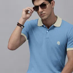 Leotude Men Polo Collar T-shirt-image-2