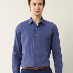 Arrow Geometric Printed Spread Collar Classic Pure Cotton Formal Shirt-picture-31