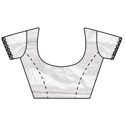 KALINI Polka Dot Printed Mirror Work Saree image 2