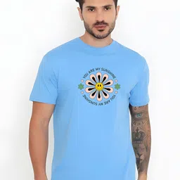 KaamBhari Graphic Printed Round Neck Pure Cotton Regular Fit T-shirt-picture-30