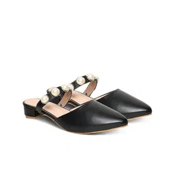 Looper Embellished Block Mules image 5