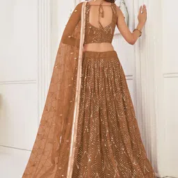 Ethniqlo Embellished Mirror Work Lehenga With Blouse & Dupatta image 4