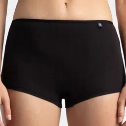 Jockey Women Pack Of 2 High Coverage Anti Microbial Boy Shorts Briefs SS04-0205-BK-WS image 5