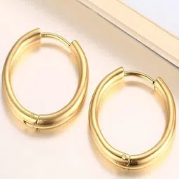 Crazy Fashion Unisex Circular Hoop Earrings-image-77