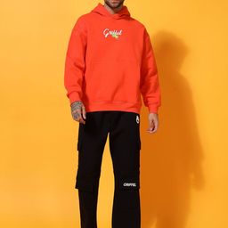 GRIFFEL Men Printed Mid-Rise Oversized Tracksuits-picture-2