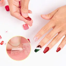 cosluxe Nail Glue Nail Sticker Adhesive Flexible Fake Nail Tips 1 Sheet 24pcs image 3