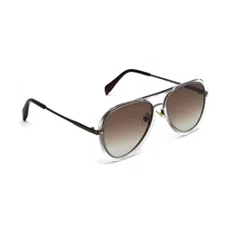 MacV Unisex Brown Lens & White Aviator Sunglasses with-picture-39
