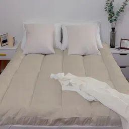 CHICERY Beige Quilted Microfiber Water Resistant Mattress Protector image 2