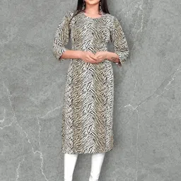 MANTRA DESIGNER Women Multicoloured Crepe Kurtas image 1