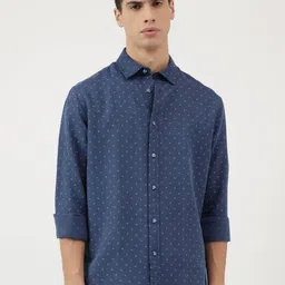 Marks & Spencer Men Micro Ditsy Printed Linen Blend Relaxed Fit Casual Shirt-picture-28