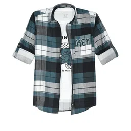 CAVIO Boys Comfort Tartan Checks Checked Casual Shirt-picture-16