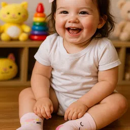 Cortica Kids Pack Of 6 Multi Colored Cotton Lycra Socks image 5