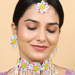 Tipsy closet Women Pink Jewellery Set-image-27