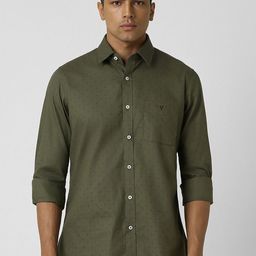 Van Heusen Sport Printed Slim Fit Pure Cotton Casual Shirt-picture-3